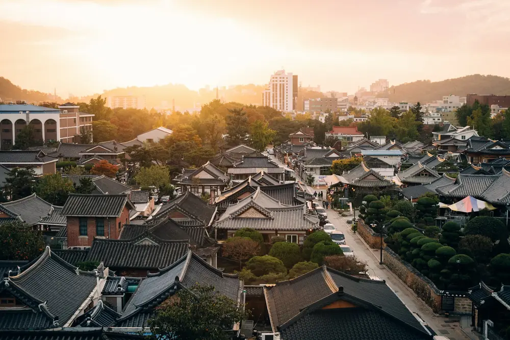 Moderne bybilde i Sør-Korea